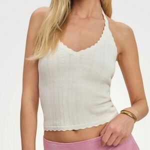 🎉 Reformation X Devon Lee Carlson 'Christina' Cotton Sweater Tank 🎉